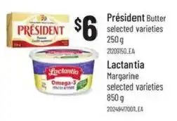 Loblaws President butter selected varieties offer