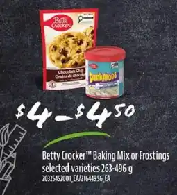 Loblaws Betty Crocker Baking Mix or Frostings offer