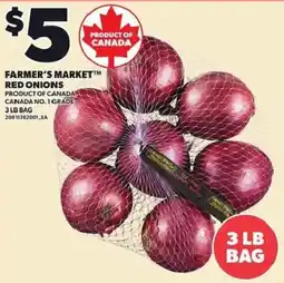 Loblaws Farmer's Market red onions offer