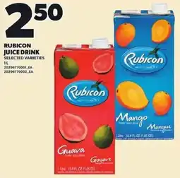 Loblaws Rubicon juice drink selected varieties offer