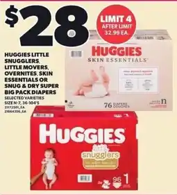 Loblaws Huggies little snugglers offer