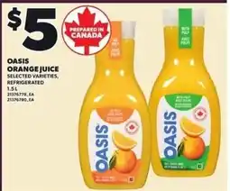 Loblaws Oasis orange juice offer
