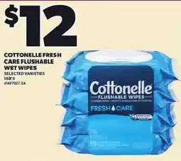 Loblaws Cottonelle fresh care flushable wet wipes offer