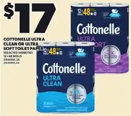 Loblaws Cottonelle ultra clean or ultra soft toilet paper offer