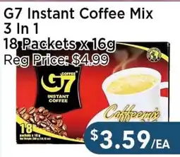 Blue Sky Supermarket G7 instant coffee mix 3 in 1 offer