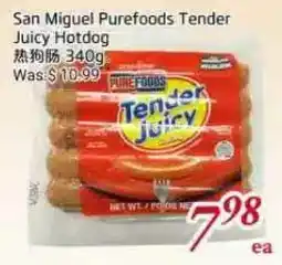 Tone Tai Supermarket San Miguel Purefoods Tender Juicy Hotdog offer