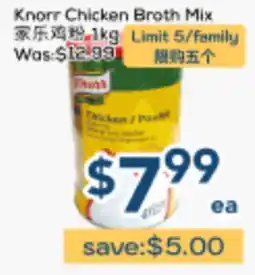 Oceans Fresh Food Market Knorr Chicken Broth Mix offer