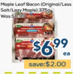 Oceans Fresh Food Market Maple Leaf Bacon (Original/Less Salt/Lazy Maple) offer