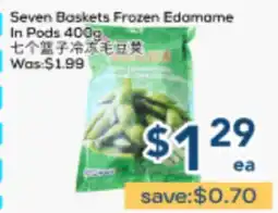 Oceans Fresh Food Market Seven Baskets Frozen Edamame In Pods offer