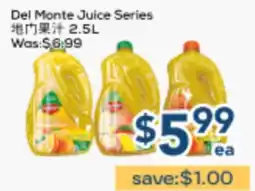 Oceans Fresh Food Market Del Monte Juice Series offer