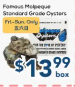 Oceans Fresh Food Market Famous Malpeque Standard Grade Oysters offer