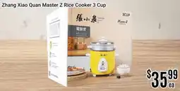 Nations Fresh Foods Zhang Xiao Quan Master Z Rice Cooker 3 Cup offer