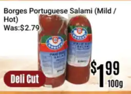 Nations Fresh Foods Borges Portuguese Salami (Mild / Hot) offer