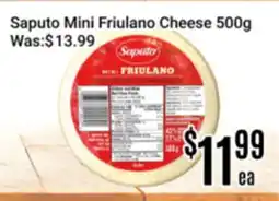 Nations Fresh Foods Saputo Mini Friulano Cheese offer