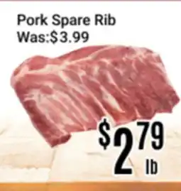 Nations Fresh Foods Pork Spare Rib offer