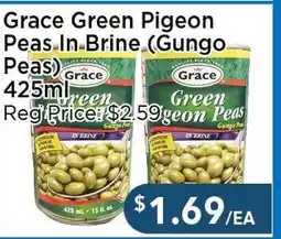 Blue Sky Supermarket Grace Green Pigeon Peas In Brine (Gungo Peas) offer