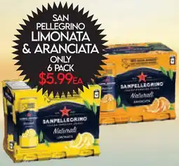 Fiesta Farms SAN PELLEGRINO LIMONATA & ARANCIATA offer