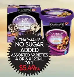 Fiesta Farms CHAPMAN'S NO SUGAR ADDED offer