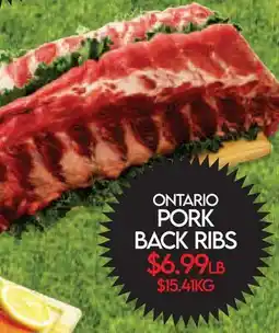 Fiesta Farms ONTARIO PORK BACK RIBS offer