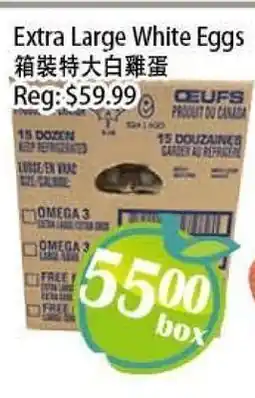 Food Depot Supermarket Extra Large White Eggs offer