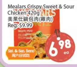 Fresh Palace Supermarket Mealars Crispy Sweet & Sour Chicken offer