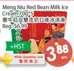 Fresh Palace Supermarket Meng Niu Red Bean Milk Ice Cream offer