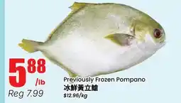 Terra Foodmart Previously Frozen Pompano offer