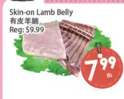 Fresh Palace Supermarket Skin-on Lamb Belly offer