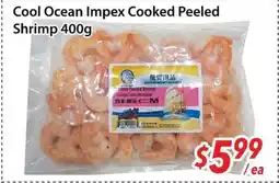 Bestco Food Mart Cool Ocean Impex Cooked Peeled Shrimp offer