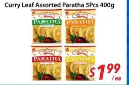 Bestco Food Mart Curry Leaf Assorted Paratha 5Pcs offer