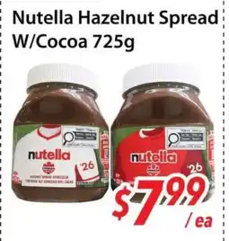 Bestco Food Mart Nutella Hazelnut Spread W/Cocoa offer