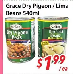 Bestco Food Mart Grace Dry Pigeon / Lima Beans offer