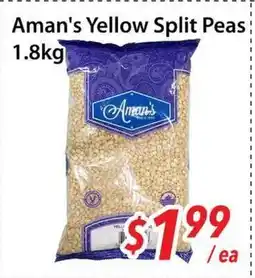 Bestco Food Mart Aman's Yellow Split Peas offer