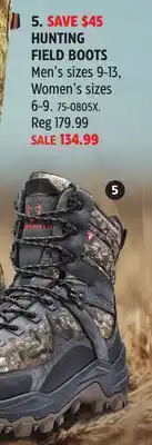Canadian Tire HUNTING FIELD BOOTS offer