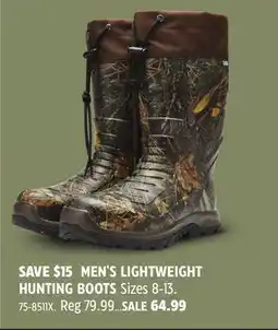Canadian Tire MEN'S LIGHTWEIGHT HUNTING BOOTS offer