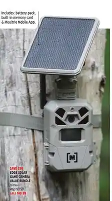Canadian Tire EDGE SOLAR GAME CAMERA VALUE BUNDLE offer