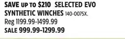 Canadian Tire SELECTED EVO SYNTHETIC WINCHES offer