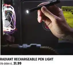Canadian Tire RADIANT RECHARGEABLE PEN LIGHT offer