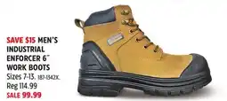 Canadian Tire MEN'S INDUSTRIAL ENFORCER 6˝ WORK BOOTS offer