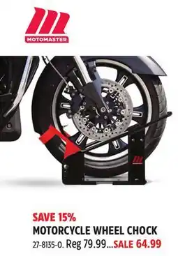 Canadian Tire MOTORCYCLE WHEEL CHOCK offer
