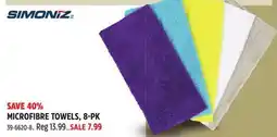 Canadian Tire SIMONIZ MICROFIBRE TOWELS offer