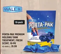 Canadian Tire WALEX PORTA-PAK PREMIUM HOLDING TANK TREATMENT offer