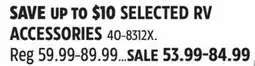 Canadian Tire SELECTED RV ACCESSORIES offer