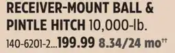Canadian Tire CURT RECEIVER-MOUNT BALL & PINTLE HITCH offer