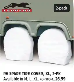 Canadian Tire LEOPARD RV SPARE TIRE COVER offer
