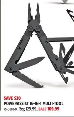 Canadian Tire SOG POWERASSIST 16-IN-1 MULTI-TOOL offer