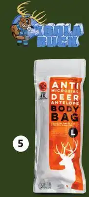 Canadian Tire ANTI-MICROBIAL DEER BODY BAG offer