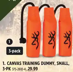 Canadian Tire Browning CANVAS TRAINING DUMMY, SMALL, 3-PK offer