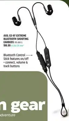 Canadian Tire AXIL GS-XF EXTREME BENCHMARK SHOOTING EARBUDS offer