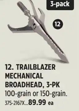 Canadian Tire EXCALIBUR TRAILBLAZER MECHANICAL BROADHEAD offer